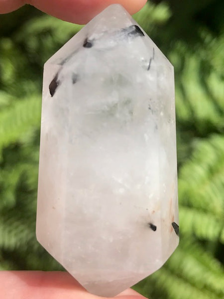 Double Terminated Tourmalinated Quartz Healing Wand - Morganna’s Treasures 