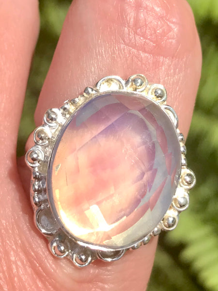 Fire Opalite Cocktail Ring Size 8.75 - Morganna’s Treasures 