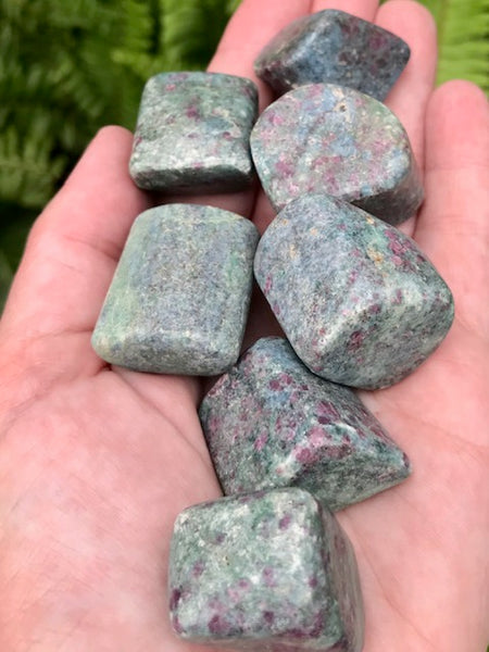Ruby in Kyanite Tumbled Stones - Morganna’s Treasures 
