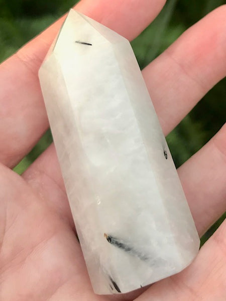 Tourmalinated Quartz Healing Wand - Morganna’s Treasures 