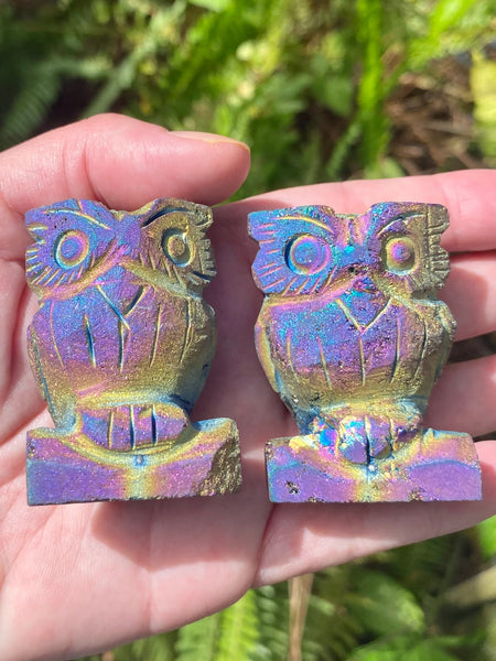 Titanium Calcite Owl - Morganna’s Treasures 