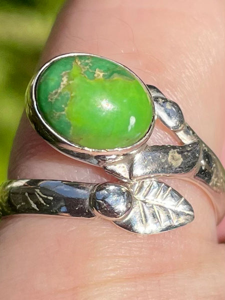 Mohave Green Turquoise Ring Size 7 - Morganna’s Treasures 