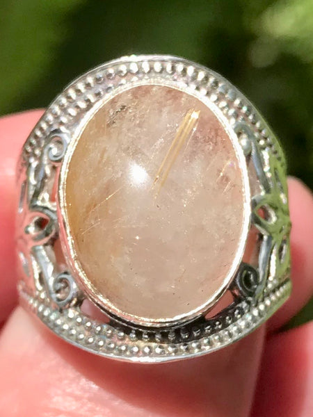 Rutilated Quartz Ring Size 7 - Morganna’s Treasures 