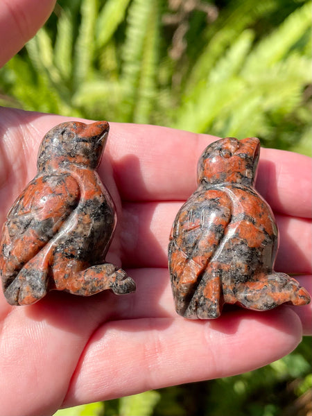 Poppy Jasper Carved Birds - Morganna’s Treasures 