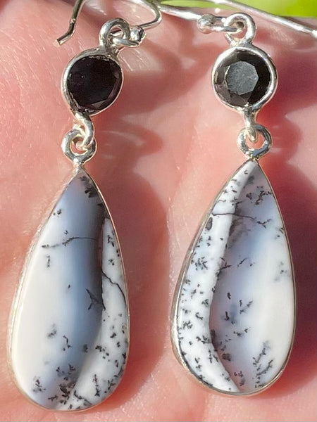 Merlinite and Black Onyx Earrings - Morganna’s Treasures 
