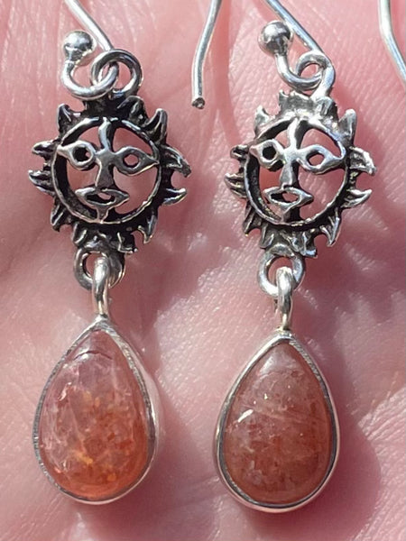 Sunstone Sun Earrings - Morganna’s Treasures 