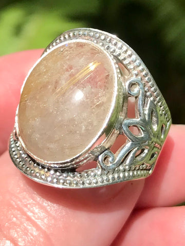 Rutilated Quartz Ring Size 7 - Morganna’s Treasures 