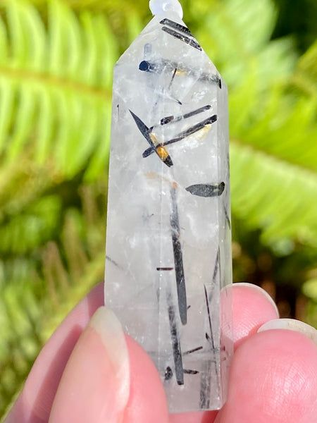 Tourmalinated Quartz Healing Wand - Morganna’s Treasures 