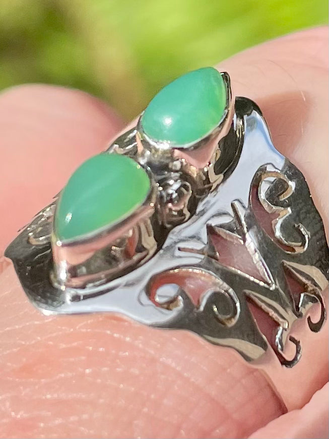 Chrysoprase Ring Size 8 - Morganna’s Treasures 