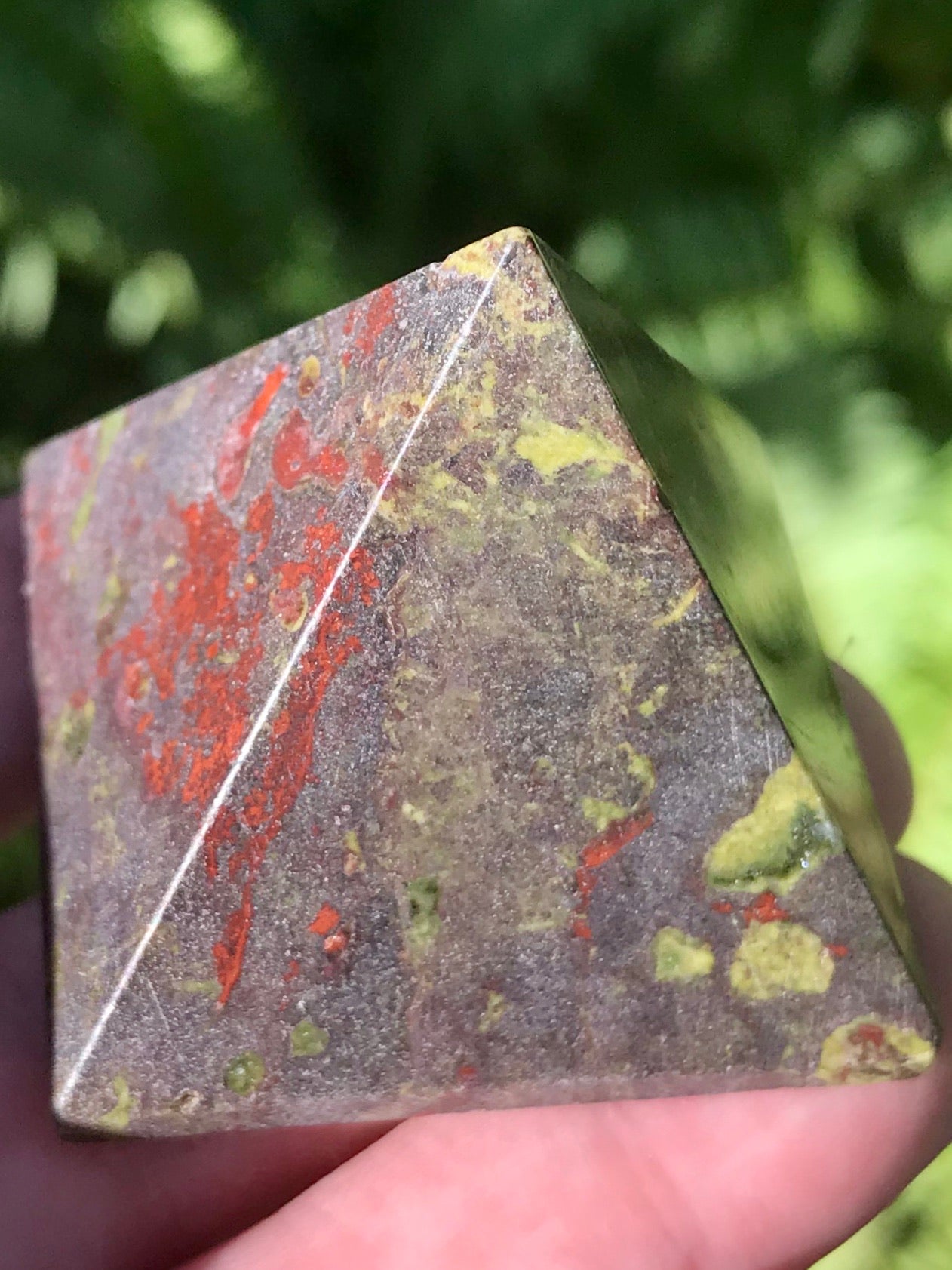 Dragon Bloodstone Crystal Pyramid - Morganna’s Treasures 