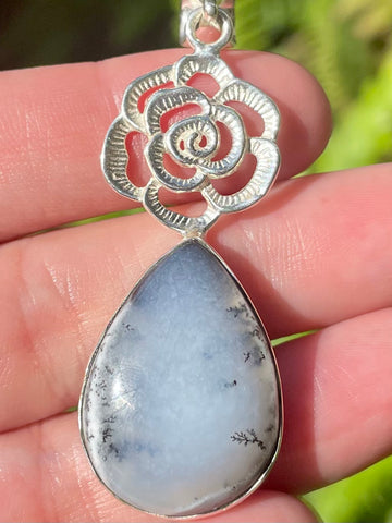 Merlinite Flower Pendant - Morganna’s Treasures 