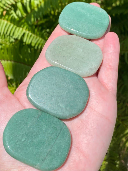 Green Aventurine Palm Stones - Morganna’s Treasures 