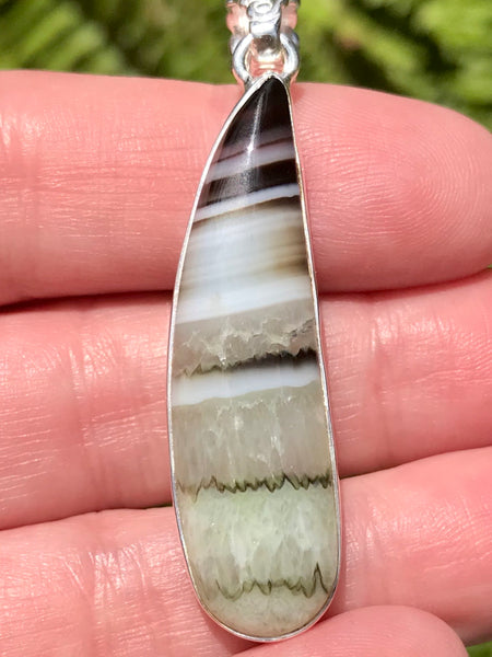 Mint Green Botswana Agate Pendant - Morganna’s Treasures 