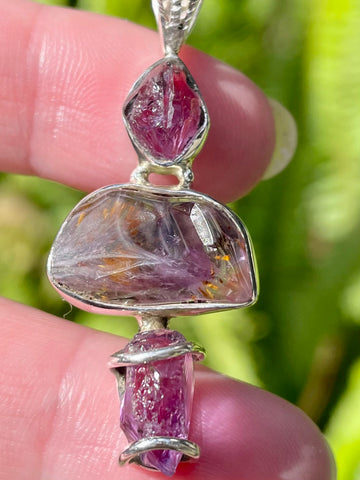 Amethyst and Super Seven (Melody's Stone) Pendant - Morganna’s Treasures 