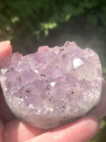 Purple Amethyst Cluster Slice Cylinder - Morganna’s Treasures 