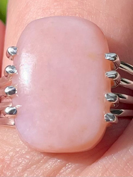 Peruvian Pink Opal Ring Size 7.5 - Morganna’s Treasures 