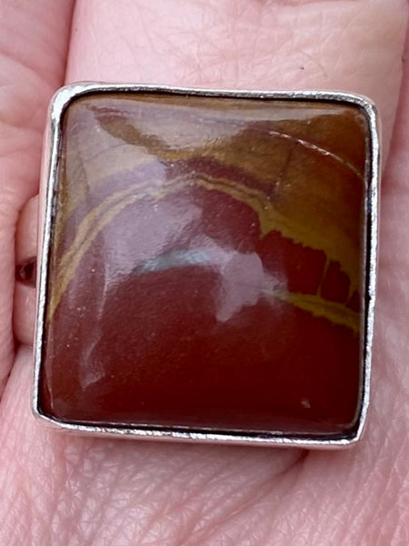 Noreena Jasper Ring Size 7.5 - Morganna’s Treasures 