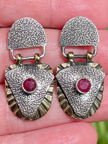 Ruby Studded Earrings - Morganna’s Treasures 