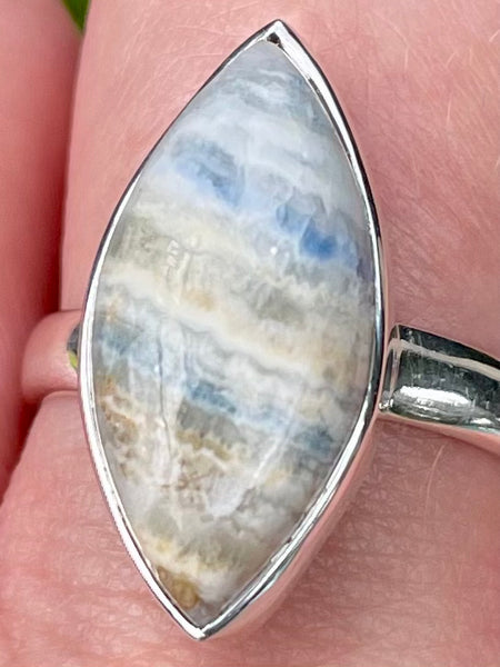 Blue Scheelite Ring Size 8.5 - Morganna’s Treasures 