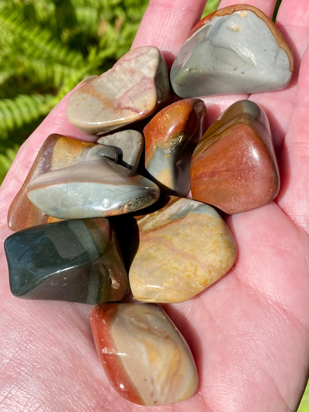 Polychrome Jasper Tumbled Stones - Morganna’s Treasures 