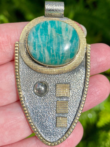 Russian Amazonite Pendant - Morganna’s Treasures 