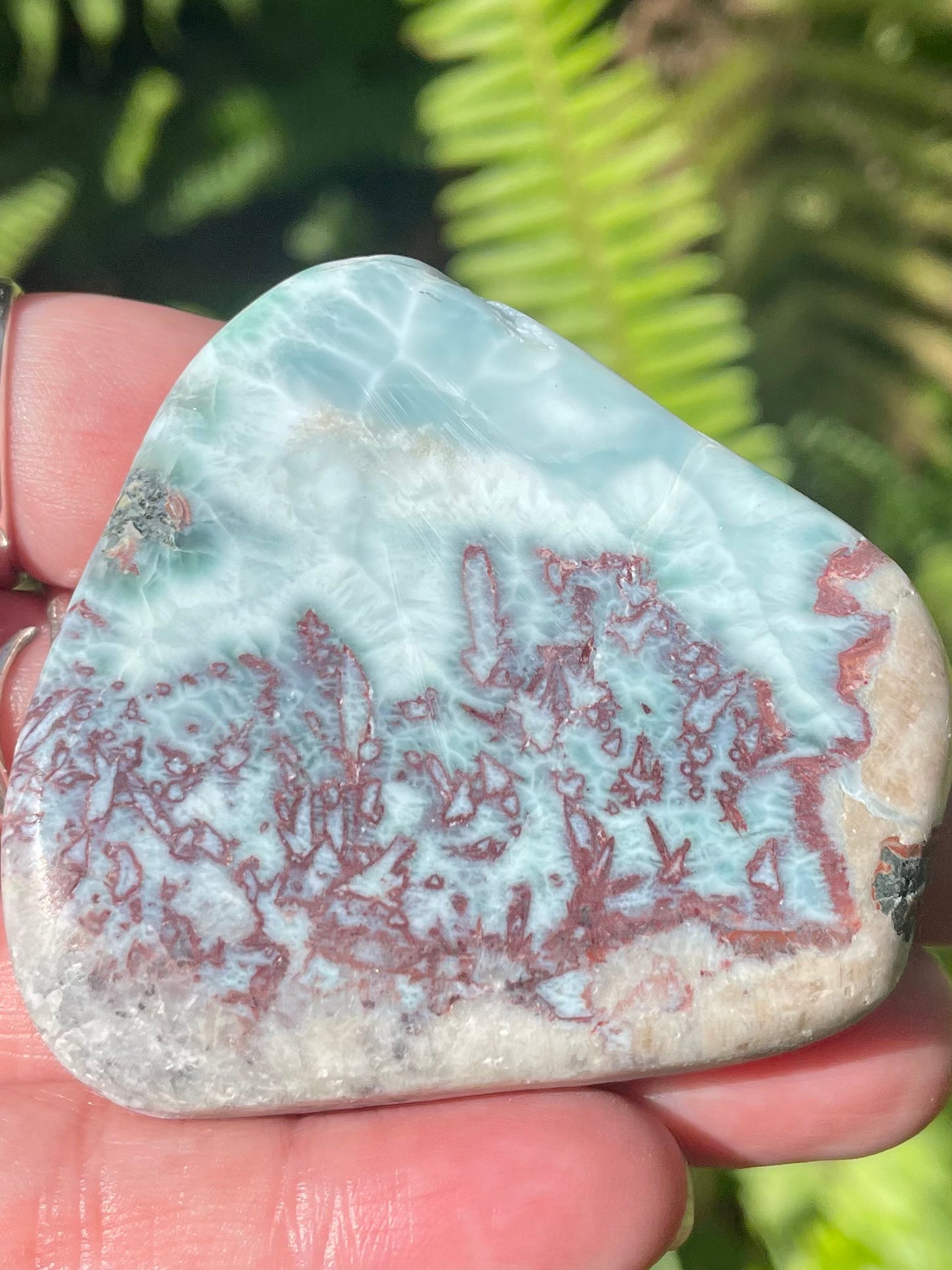 Larimar Palm Stone - Morganna’s Treasures 