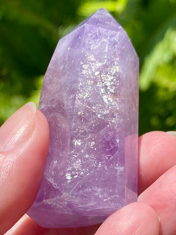 Purple Amethyst Crystal Healing Wand - Morganna’s Treasures 