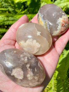 Medium Flower Agate Palm Stones - Morganna’s Treasures 