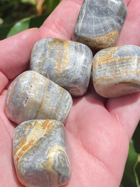 Zebra Calcite Tumbled Stones - Morganna’s Treasures 