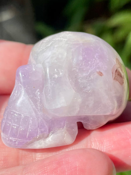 Carved Purple Amethyst Skull - Morganna’s Treasures 