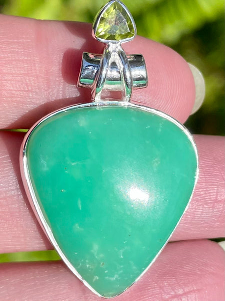 Chrysoprase and Peridot Pendant - Morganna’s Treasures 