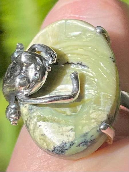 Imperial Opal Frog Ring from Tanzania Size 5.5 - Morganna’s Treasures 