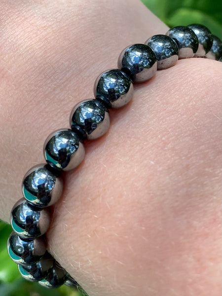Hematite Beaded Bracelet - Morganna’s Treasures 