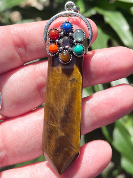 Tigers Eye Chakra Pendant - Morganna’s Treasures 