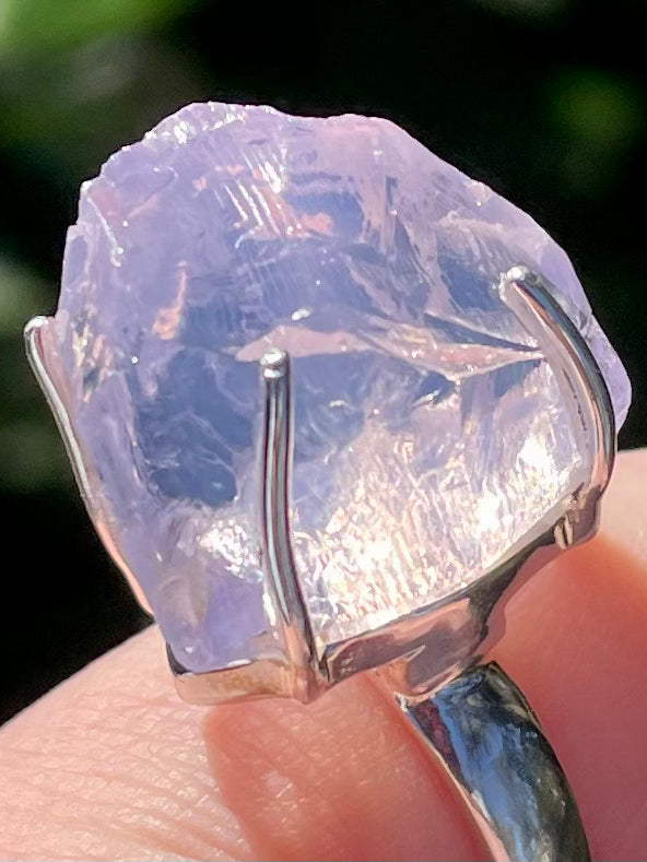 Rough Lavender Quartz Ring Size 6 - Morganna’s Treasures 