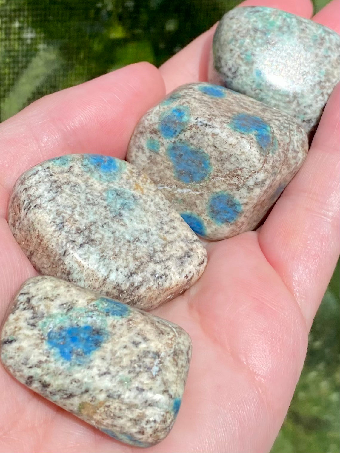 Large High Quality K2 Azurite Tumbled Stones - Morganna’s Treasures 