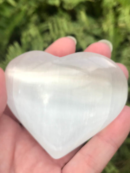 Large Selenite Heart - Morganna’s Treasures 