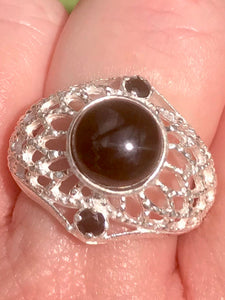 Black Onyx Cocktail Ring Size 7 - Morganna’s Treasures 