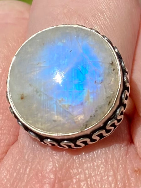 Moonstone Cocktail Ring Size 8 - Morganna’s Treasures 