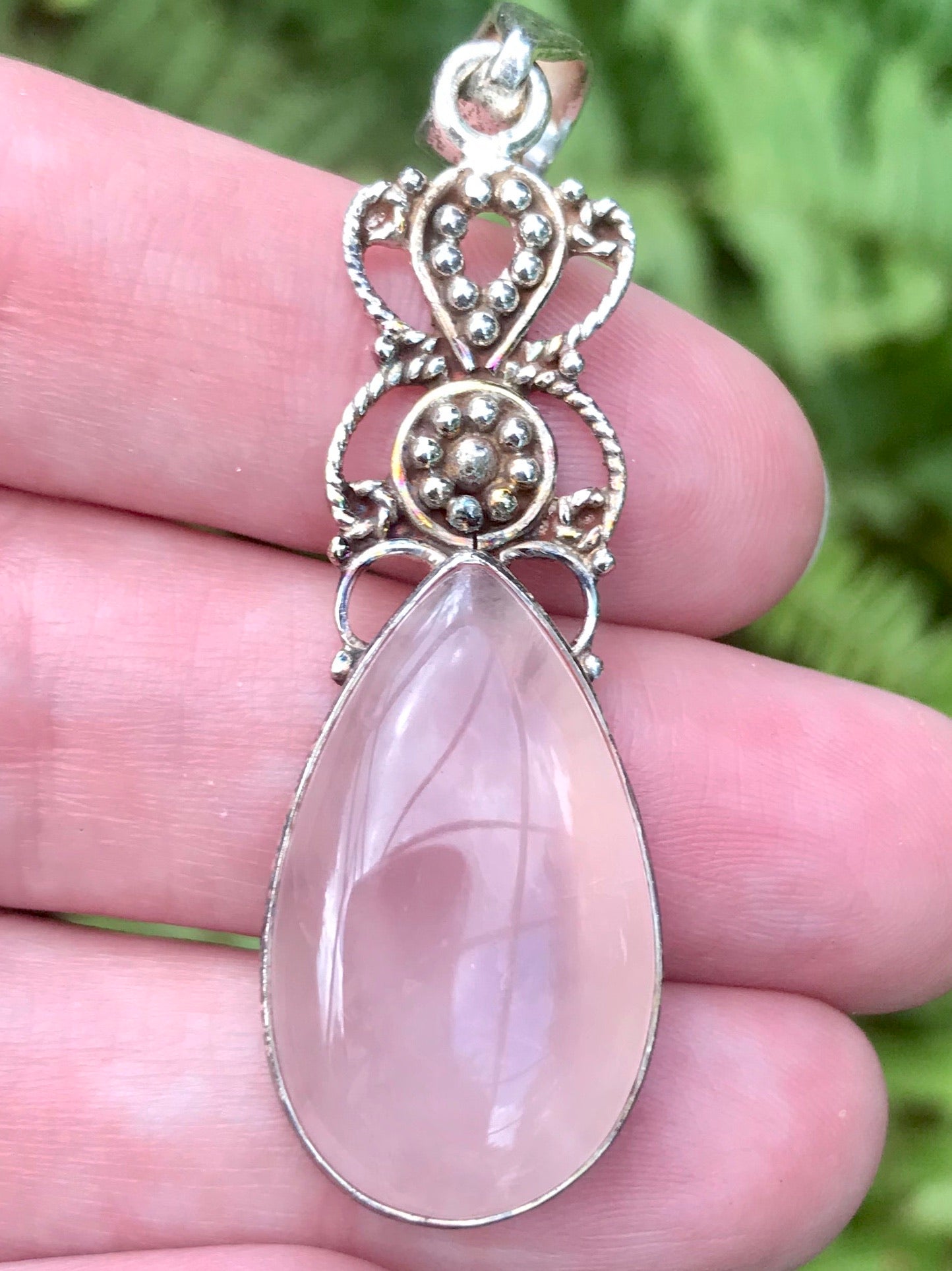 Rose Quartz Pendant - Morganna’s Treasures 