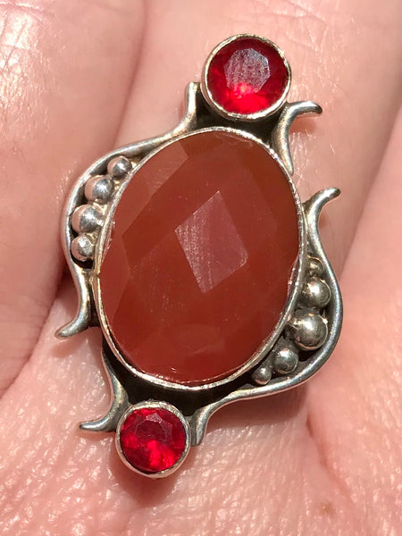 Carnelian and Garnet Ring Size 8 - Morganna’s Treasures 