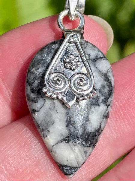 Pinolith Jasper Owl Pendant - Morganna’s Treasures 