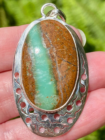 Boulder Chrysoprase Pendant - Morganna’s Treasures 