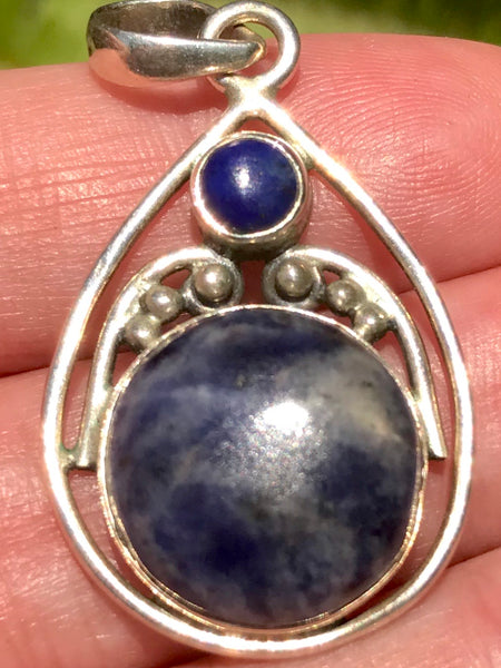 Sodalite and Lapis Lazuli Pendant - Morganna’s Treasures 