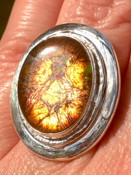 Dichroic Glass Ring Size 7 - Morganna’s Treasures 