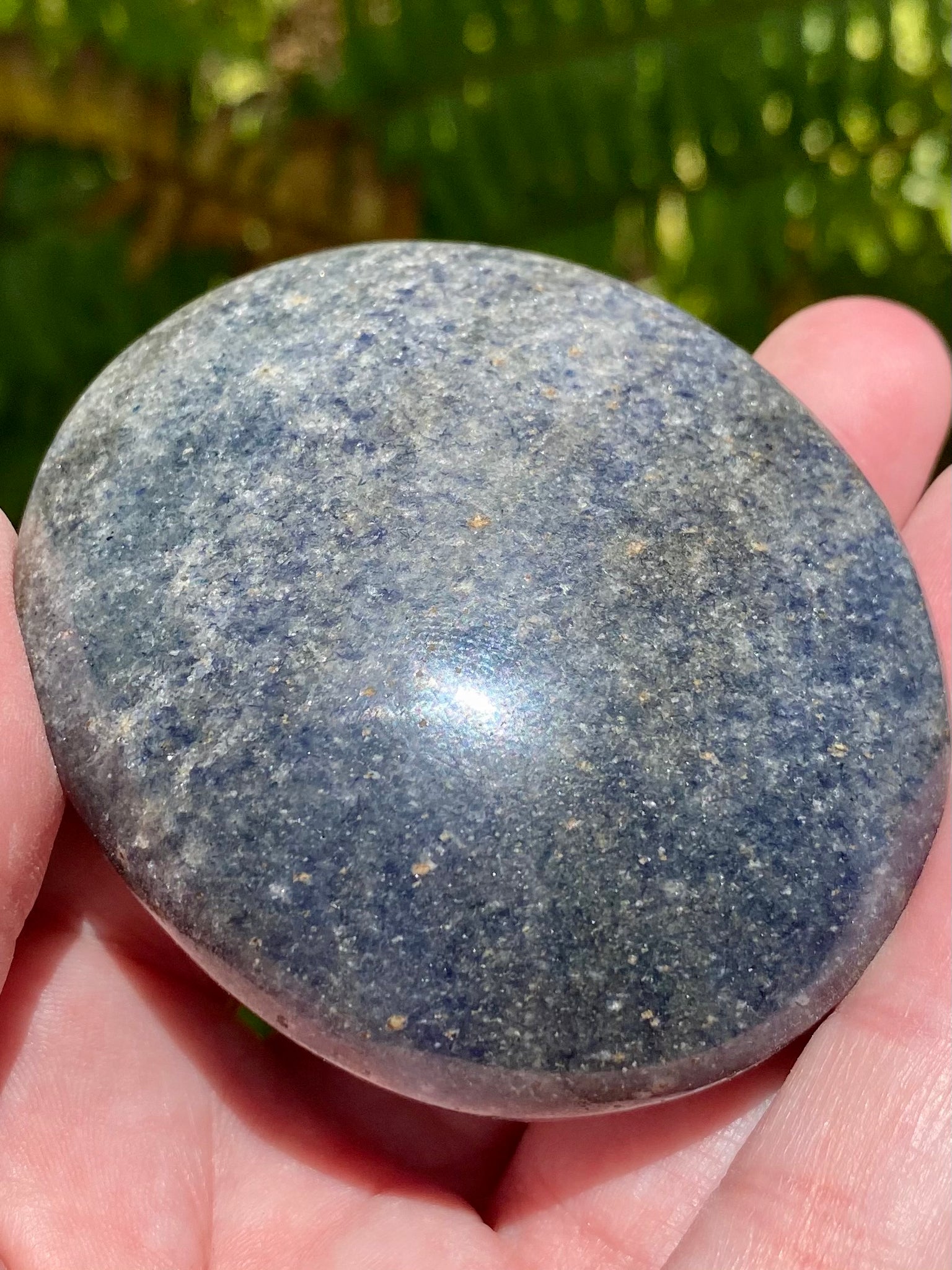 Lazulite Palm Stone - Morganna’s Treasures 