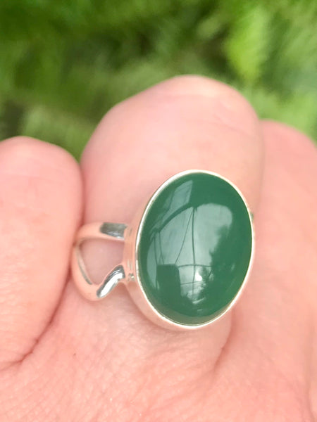 Green Onyx Ring Size 7.25 - Morganna’s Treasures 