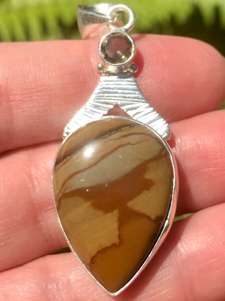 Picture Jasper and Smoky Quartz Pendant - Morganna’s Treasures 