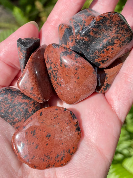 Mahogany Obsidian Tumbled Stones - Morganna’s Treasures 