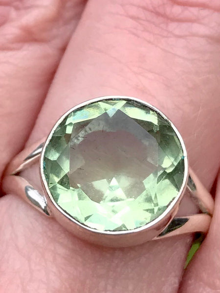 Green Amethyst (Prasiolite) Ring Size 8.5 - Morganna’s Treasures 
